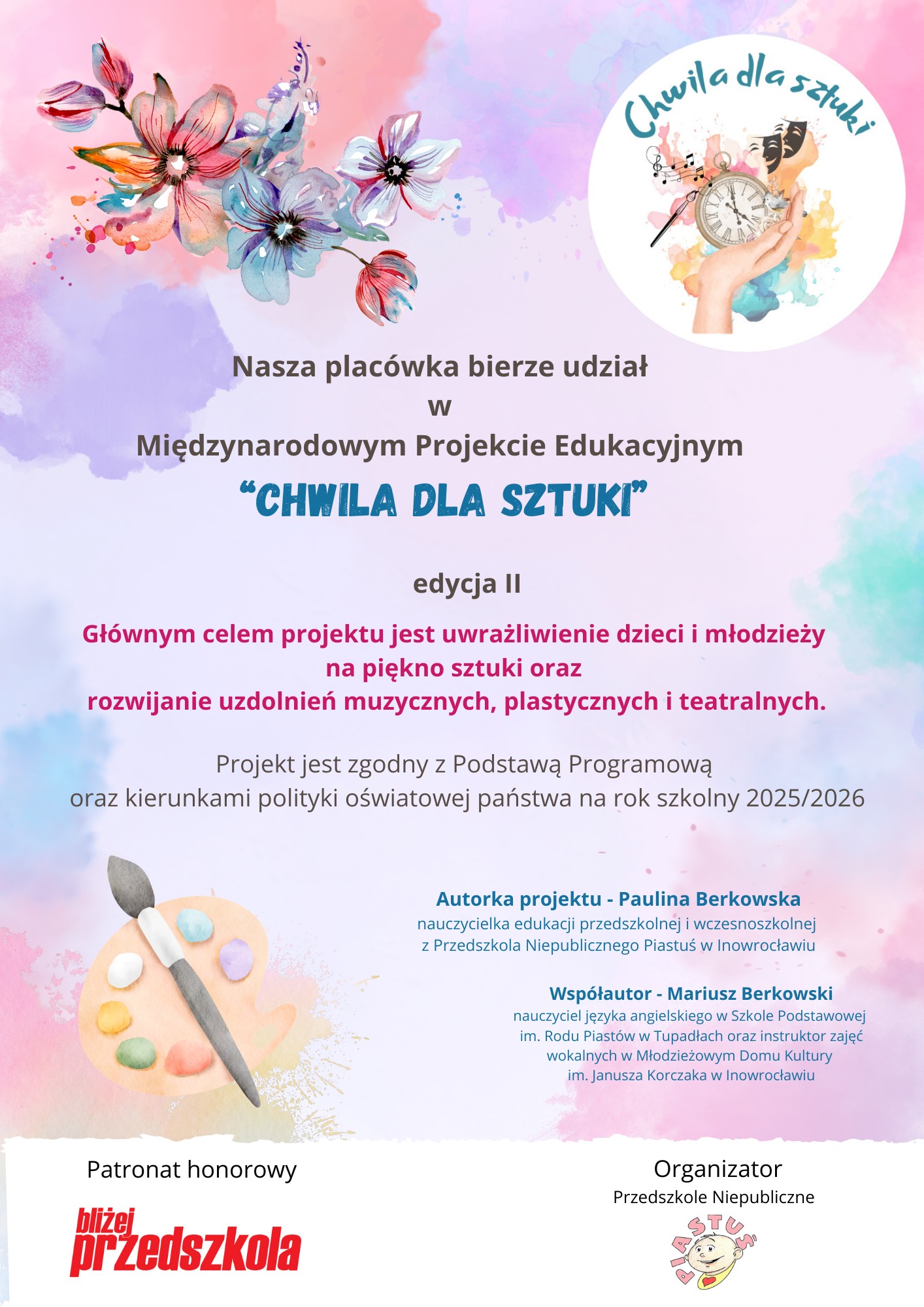 chwila dla sztuki - plakat