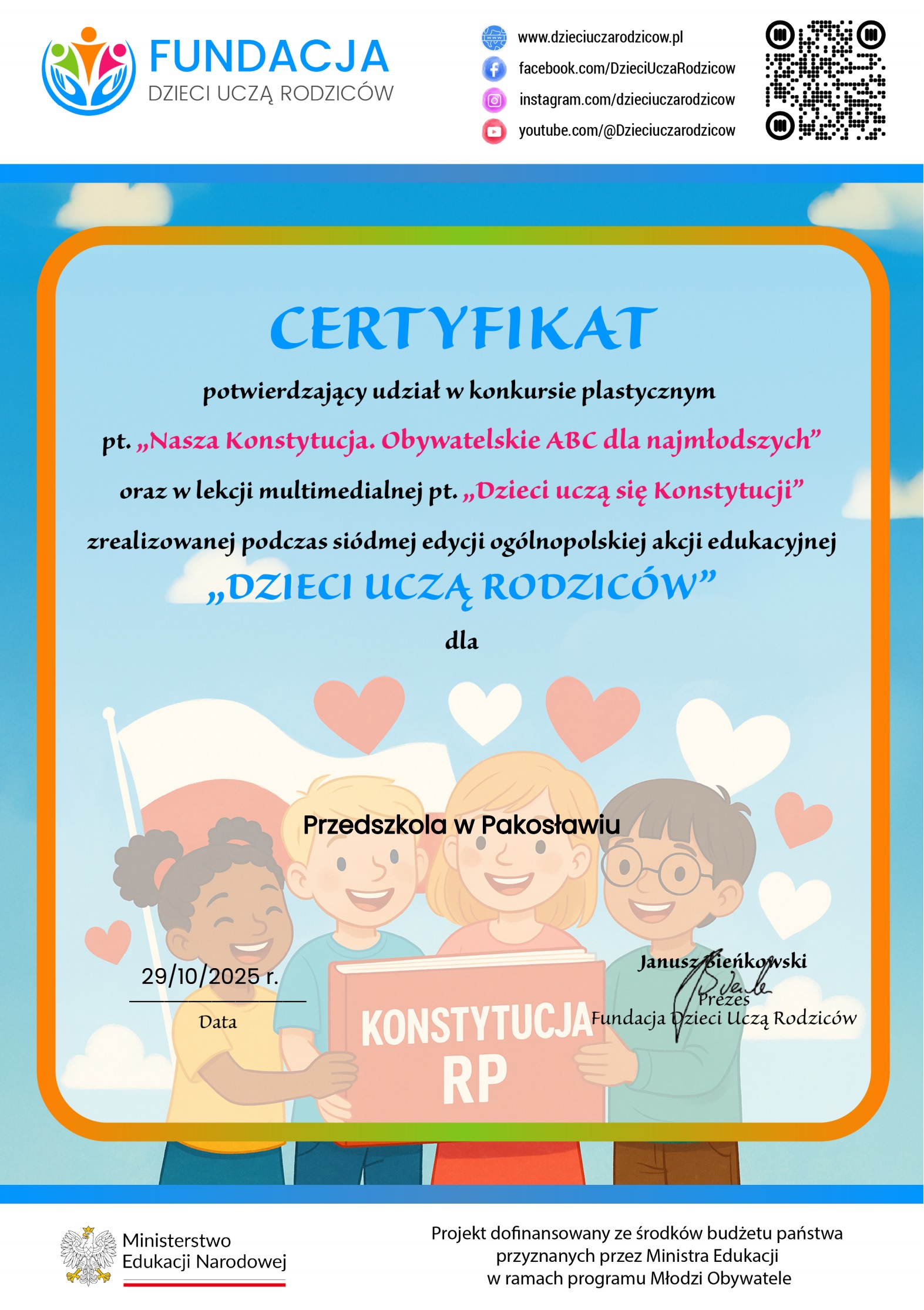 nasza konst certyfikat